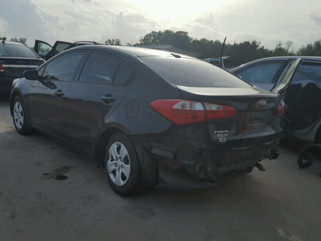 KNAFK4A6XE5191075 - 2014 KIA FORTE LX BLACK photo 3