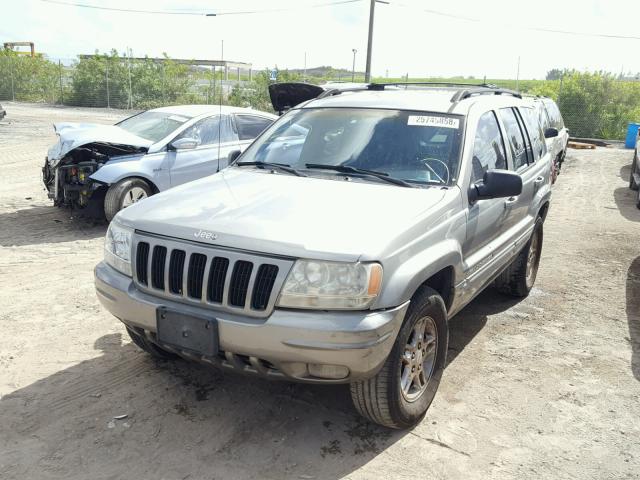 1J4G258S8YC373819 - 2000 JEEP GRAND CHER GRAY photo 2