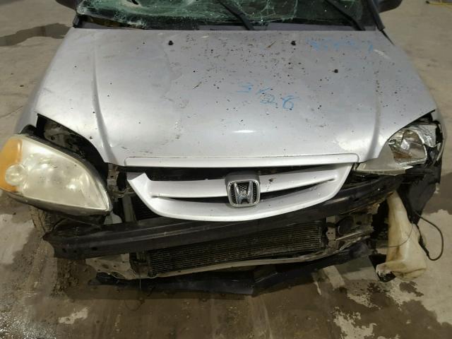 1HGEM215X2L078787 - 2002 HONDA CIVIC LX SILVER photo 7