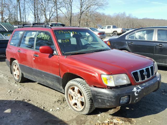 JF1SF65662H730285 - 2002 SUBARU FORESTER S RED photo 1