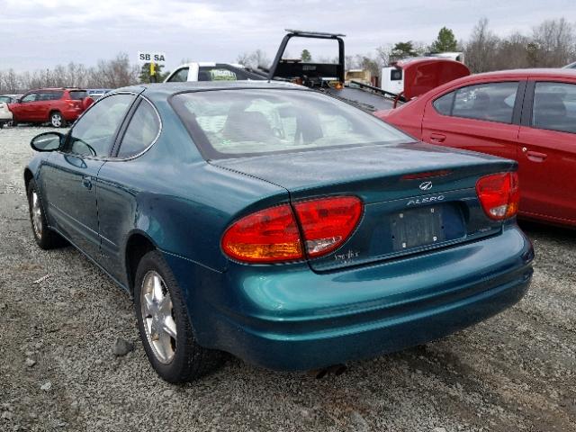 1G3NF12E3XC378695 - 1999 OLDSMOBILE ALERO GLS GREEN photo 3