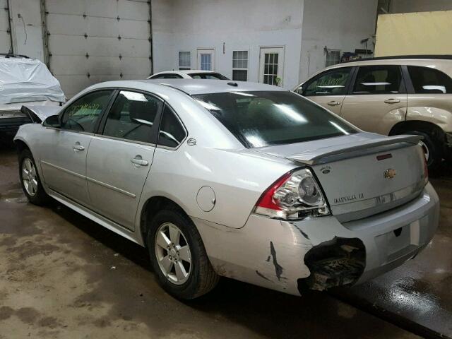 2G1WT57K891161387 - 2009 CHEVROLET IMPALA 1LT SILVER photo 3