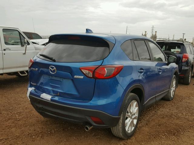 JM3KE2DY1E0368742 - 2014 MAZDA CX-5 GT BLUE photo 4