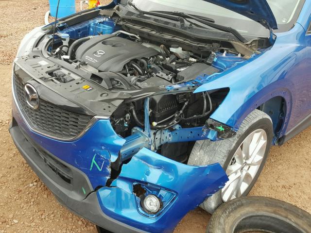 JM3KE2DY1E0368742 - 2014 MAZDA CX-5 GT BLUE photo 9