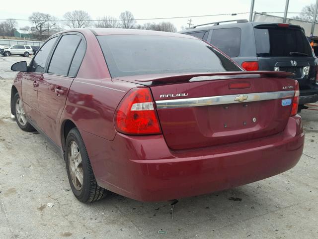 1G1ZT52805F314744 - 2005 CHEVROLET MALIBU LS MAROON photo 3