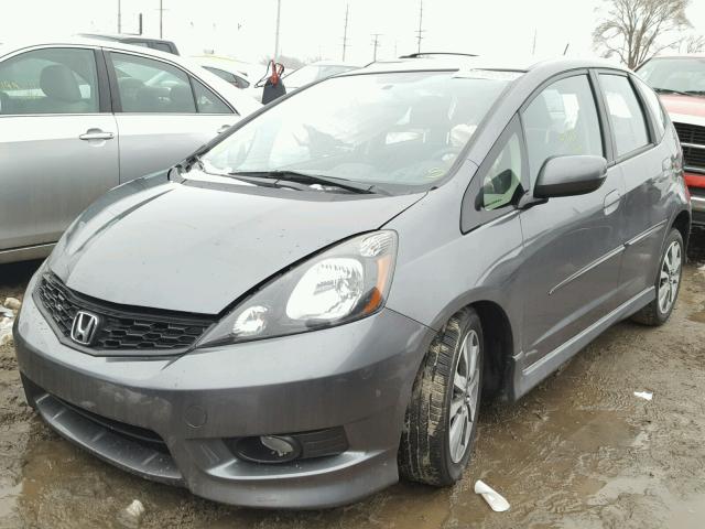 JHMGE8H53CC016340 - 2012 HONDA FIT SPORT GRAY photo 2