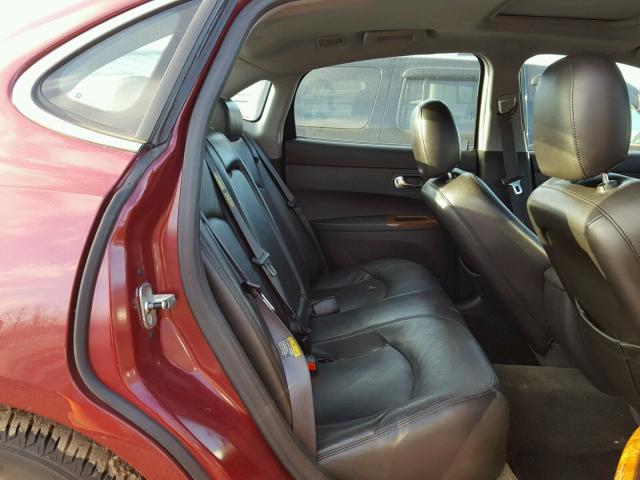 2G4WE567251226528 - 2005 BUICK LACROSSE C MAROON photo 6