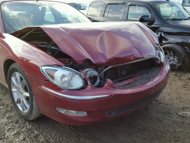 2G4WE567251226528 - 2005 BUICK LACROSSE C MAROON photo 9