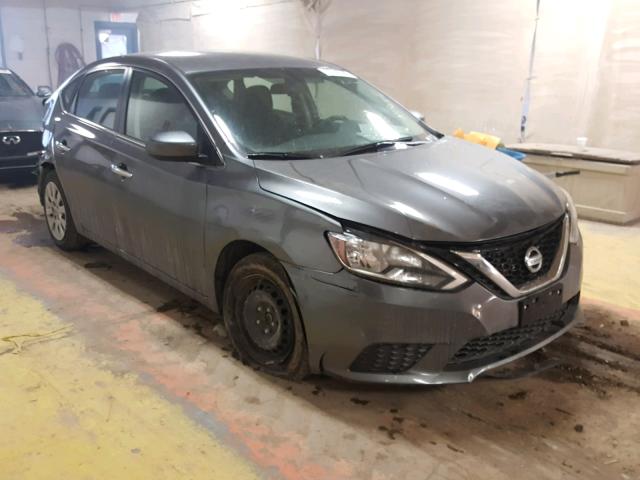 3N1AB7AP2GY284916 - 2016 NISSAN SENTRA S GRAY photo 1