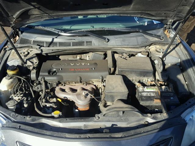 4T1BE46K39U304287 - 2009 TOYOTA CAMRY BASE GRAY photo 7