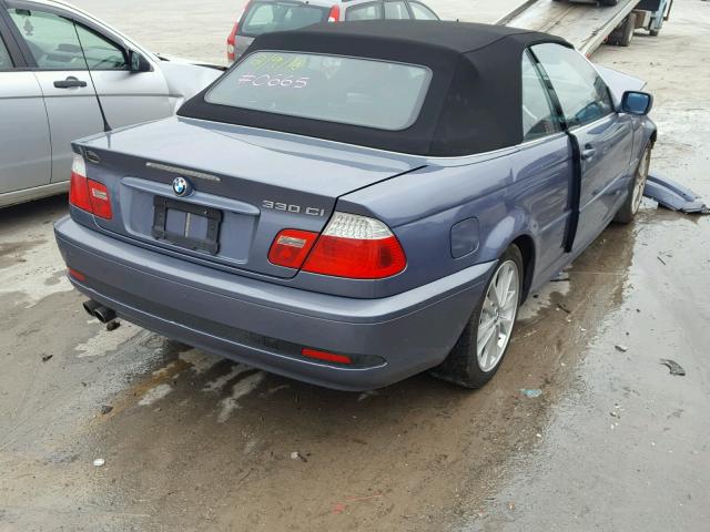 WBABW53445PL50665 - 2005 BMW 330 CI BLUE photo 4