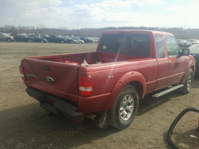 1FTLR4FE6APA13194 - 2010 FORD RANGER SUP RED photo 4