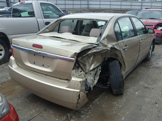 1G1ZS51F76F297834 - 2006 CHEVROLET MALIBU LS TAN photo 4