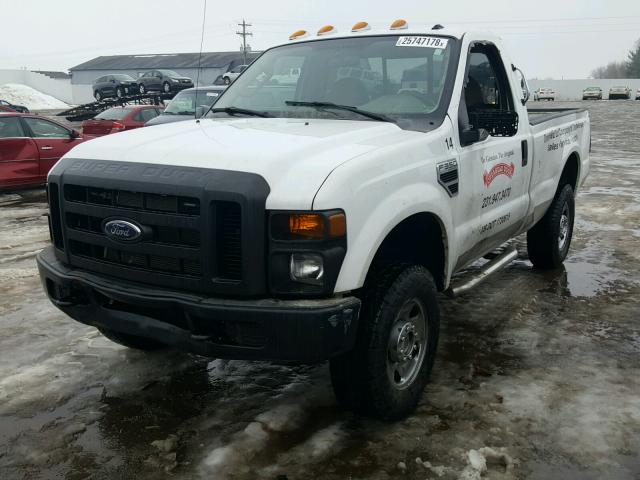 1FTWF31548EB85348 - 2008 FORD F350 SRW S WHITE photo 2