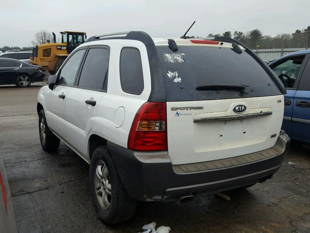 KNDJF723887455460 - 2008 KIA SPORTAGE E WHITE photo 3