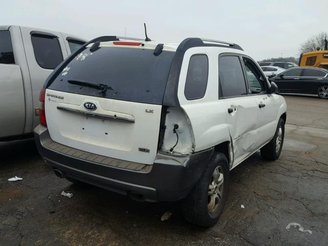 KNDJF723887455460 - 2008 KIA SPORTAGE E WHITE photo 4