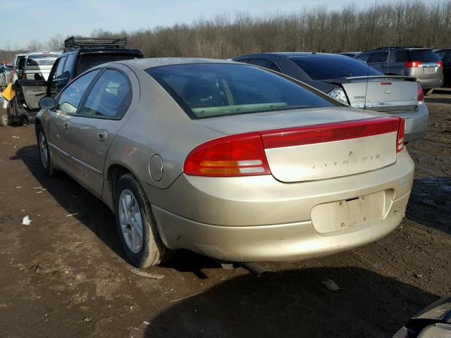 2B3HD46R4YH302341 - 2000 DODGE INTREPID GOLD photo 3