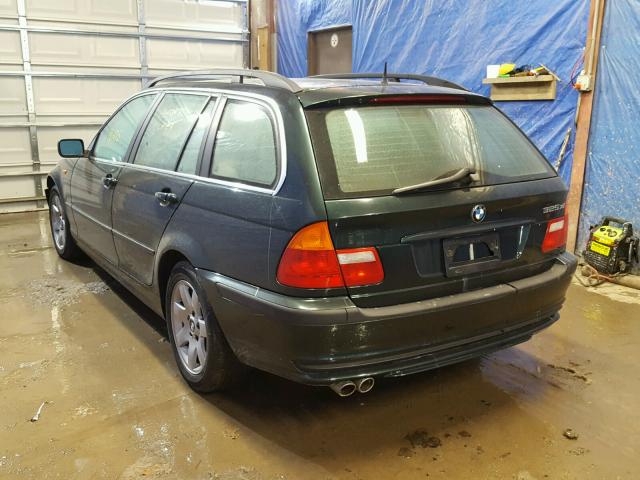 WBAEP33423PF03378 - 2003 BMW 325 XIT GREEN photo 3