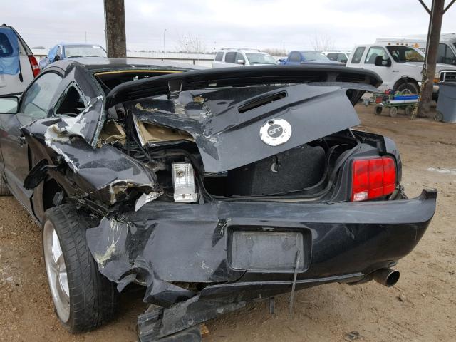 1ZVHT82H295101727 - 2009 FORD MUSTANG GT BLACK photo 9