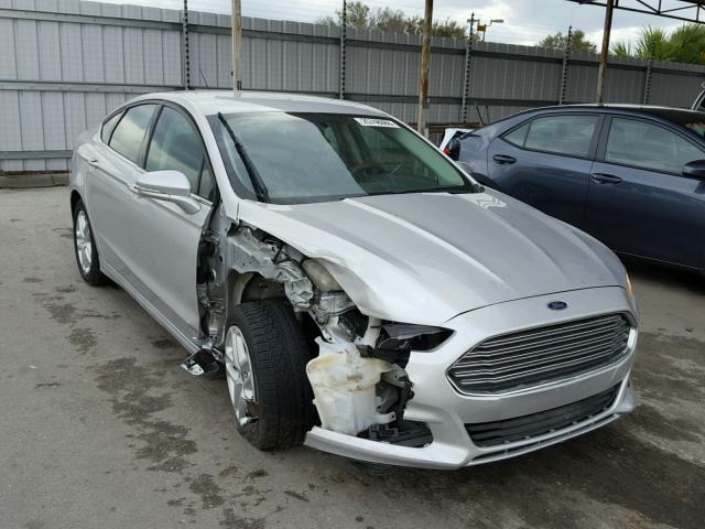 3FA6P0H72ER339587 - 2014 FORD FUSION SE SILVER photo 1