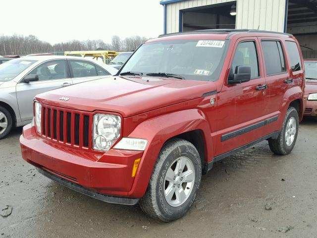 1J4PN2GK9AW166819 - 2010 JEEP LIBERTY SP RED photo 2