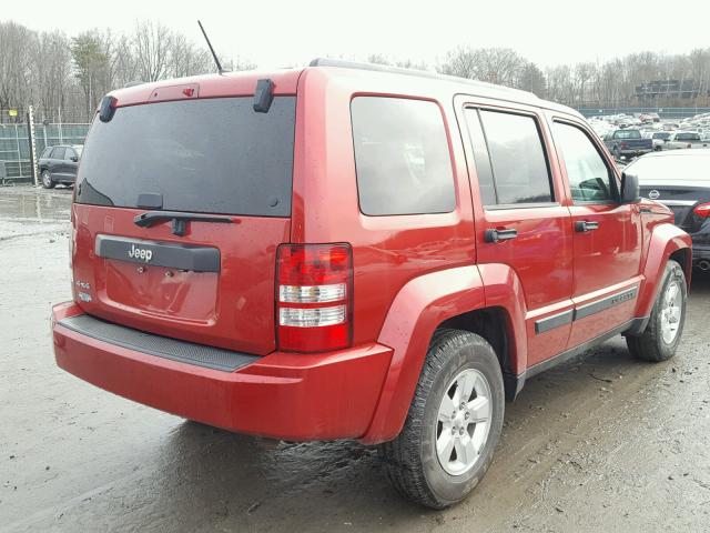 1J4PN2GK9AW166819 - 2010 JEEP LIBERTY SP RED photo 4