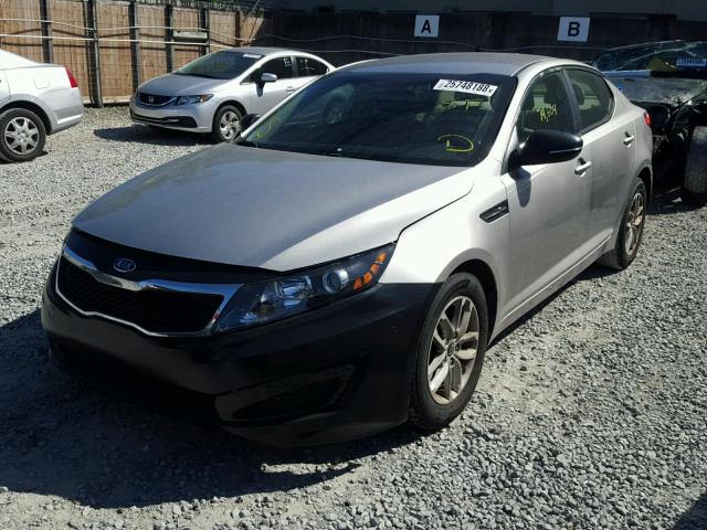 KNAGM4A73B5118830 - 2011 KIA OPTIMA LX GRAY photo 2