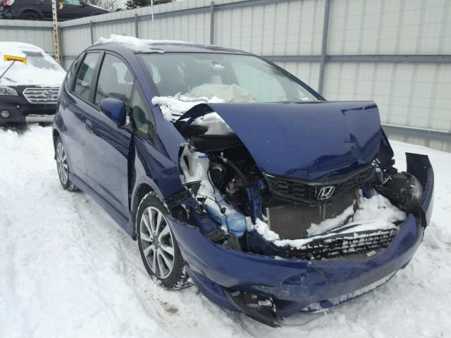 JHMGE8H50DC013655 - 2013 HONDA FIT SPORT BLUE photo 1