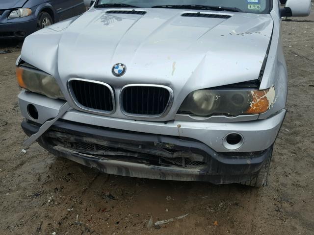 5UXFA53562LP57867 - 2002 BMW X5 3.0I SILVER photo 10