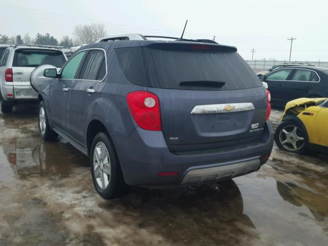 2GNFLHEK8E6344479 - 2014 CHEVROLET EQUINOX LT BLUE photo 3