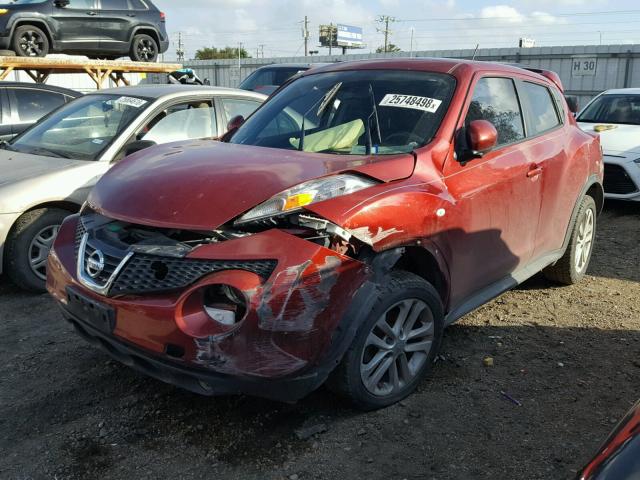 JN8AF5MRXCT107069 - 2012 NISSAN JUKE S RED photo 2