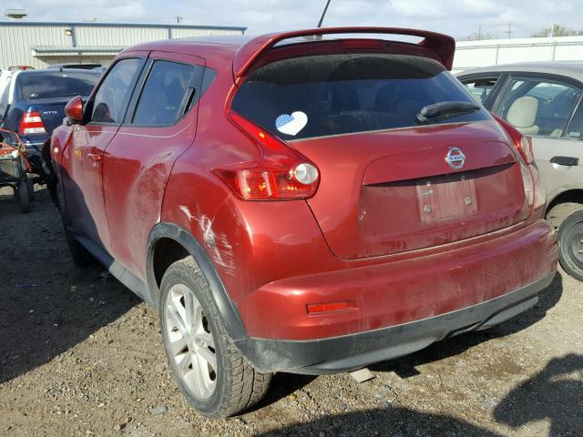 JN8AF5MRXCT107069 - 2012 NISSAN JUKE S RED photo 3