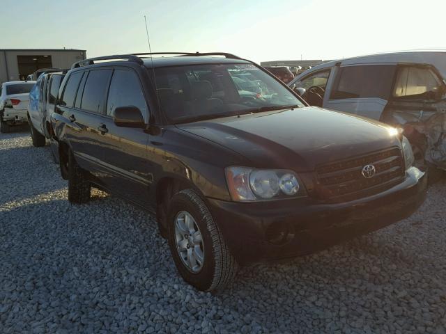 JTEGD21A320046149 - 2002 TOYOTA HIGHLANDER BLACK photo 1