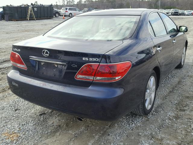 JTHBA30G365167788 - 2006 LEXUS ES 330 BLUE photo 4