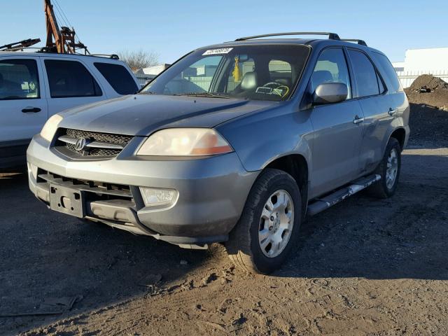 2HNYD18281H507318 - 2001 ACURA MDX GRAY photo 2