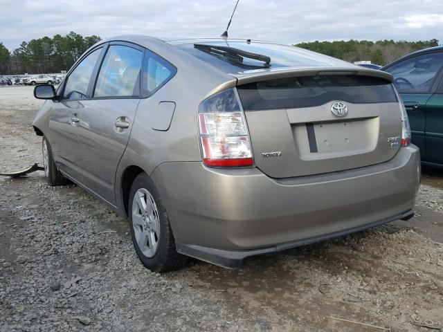 JTDKB20U553063926 - 2005 TOYOTA PRIUS TAN photo 3