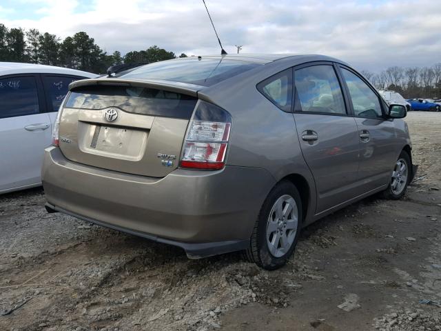 JTDKB20U553063926 - 2005 TOYOTA PRIUS TAN photo 4