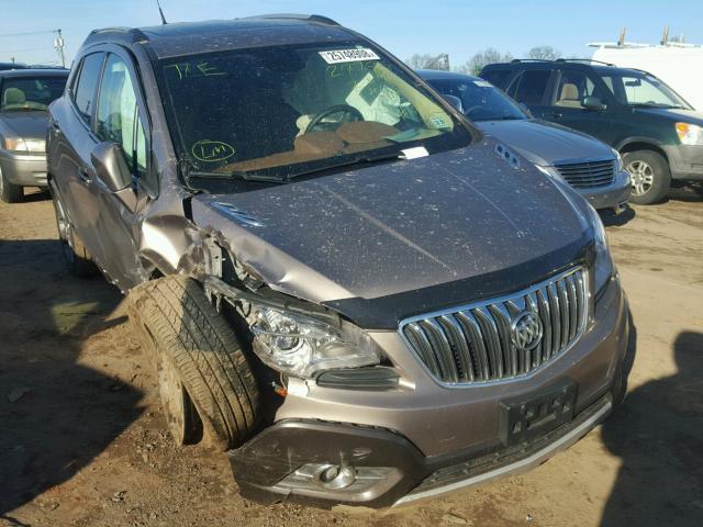 KL4CJGSB4EB570414 - 2014 BUICK ENCORE BROWN photo 1