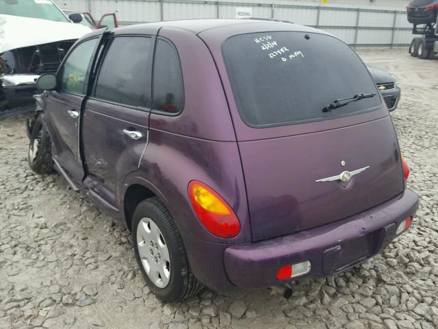 3C4FY48B44T267442 - 2004 CHRYSLER PT CRUISER PURPLE photo 3