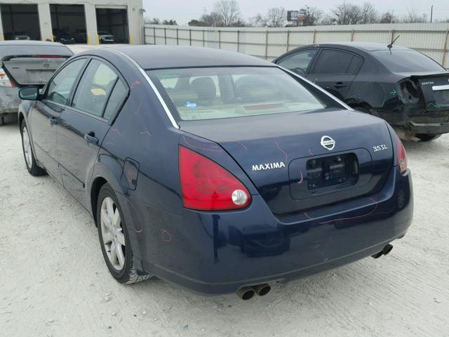 1N4BA41E04C828146 - 2004 NISSAN MAXIMA SE BLUE photo 3