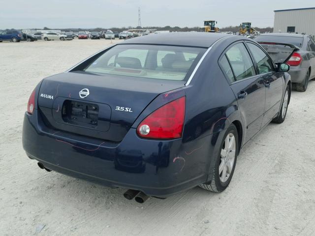 1N4BA41E04C828146 - 2004 NISSAN MAXIMA SE BLUE photo 4