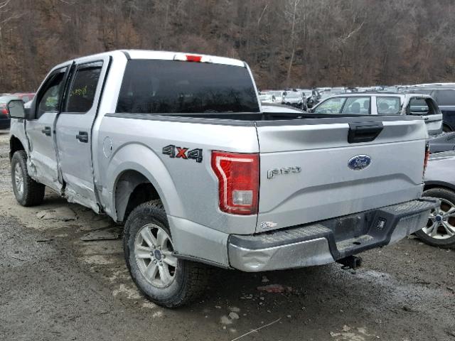 1FTEW1EG9GFC00091 - 2016 FORD F150 SUPER SILVER photo 3