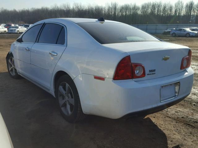 1G1ZC5EU0CF382354 - 2012 CHEVROLET MALIBU 1LT WHITE photo 3