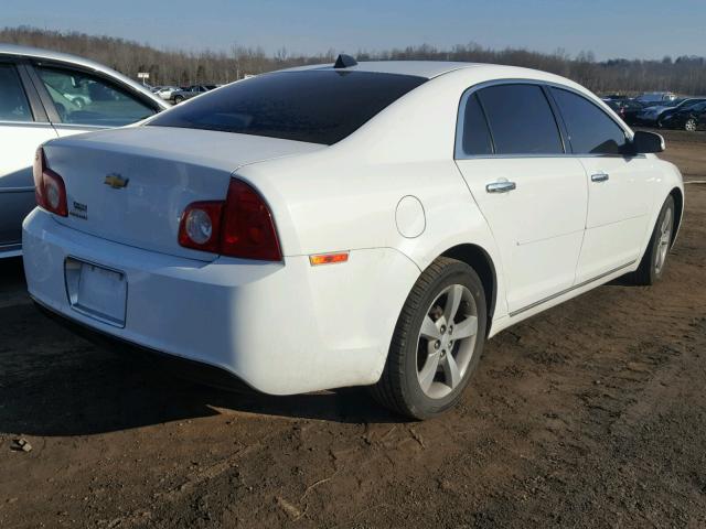 1G1ZC5EU0CF382354 - 2012 CHEVROLET MALIBU 1LT WHITE photo 4