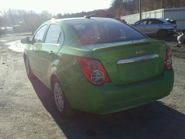 1G1JC5SB6F4136201 - 2015 CHEVROLET SONIC LT GREEN photo 3