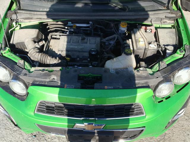 1G1JC5SB6F4136201 - 2015 CHEVROLET SONIC LT GREEN photo 7