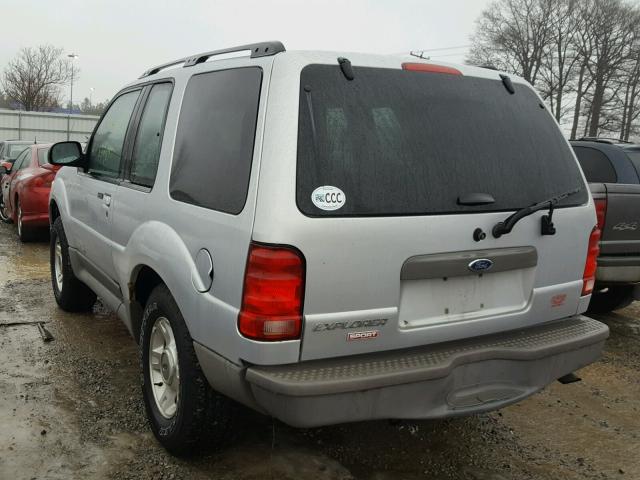 1FMYU70E01UC16853 - 2001 FORD EXPLORER S SILVER photo 3