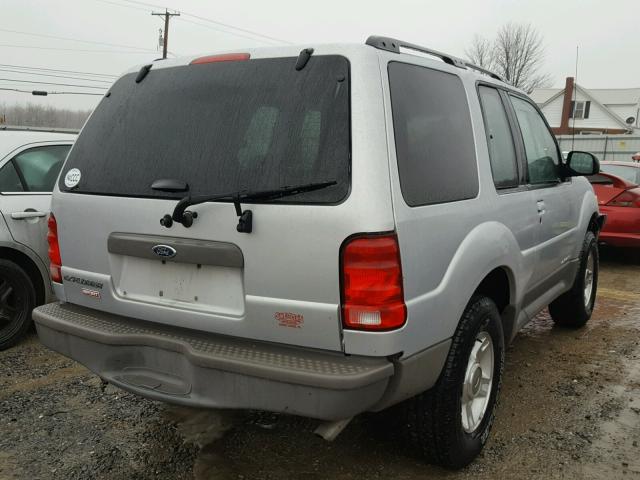 1FMYU70E01UC16853 - 2001 FORD EXPLORER S SILVER photo 4