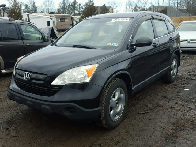 5J6RE48309L063796 - 2009 HONDA CR-V LX BLACK photo 2