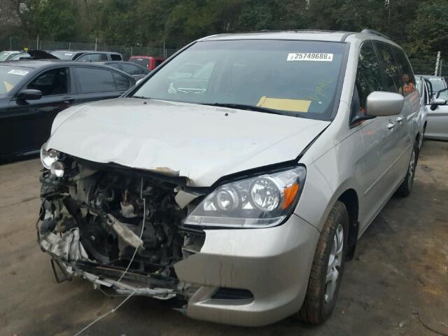 5FNRL38637B452495 - 2007 HONDA ODYSSEY EX SILVER photo 2